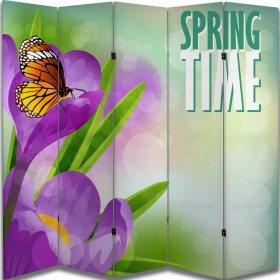 Resim Doğa Temalı Özel Tasarım Paravan Room Divider 180 x 200 cm 