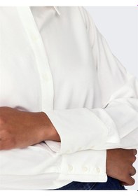 Resim Only Onlberıt Lıfe L/s Shırt Noos Wvn Kadın Beyaz Uk Gömlek - 15320243 