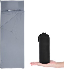 Resim Teltree Hafif Seyahat Uyku Tulumu Astarı - Yıkanabilir, Taşınabilir, 210x75cm Çok Renkli 