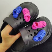 Resim Mini Delikli Ayakkabı Çiçeği - Sevimli Plastik Ayakkabı Süsü 
