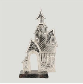 Resim Vitale Sılver Metal Şato Dekor 13 28 63 Cm 