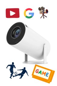 Resim Teknoşık Android Smart Projeksiyon Cihazı | WiFi | Ultra HD Görüntü | Taşınabilir 