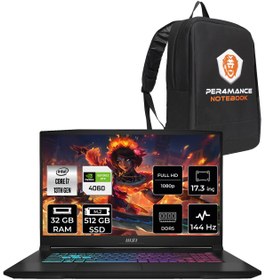 Resim MSI Katana 17 i7 13620H 32GB 512GB SSD RTX4060\u002F8GB 17.3\ FHD 144HZ FDOS B13VFK-1037XTR & PER4 ÇANTA 