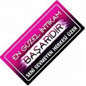 Resim En Güzel İntikam Başarıdırsök-tak Pratik Dekor Plaka 