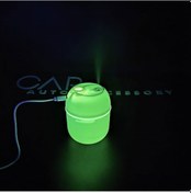 Resim Mini Ortam Nemlendirici Araç İçi Ev Ofis Rgb Renkli Işıklı Buhar Makinası 