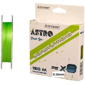 Resim Remixon Astro 8x 0.16mm 150m Chartreuse İp Misina 