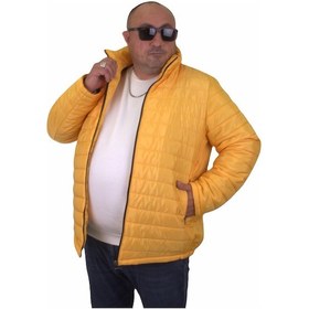 Resim Mocgrande Büyük Beden Jessica Su Itici Mont 22820 Hardal - 3Xl Hardal 