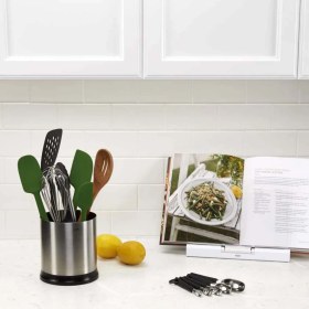 Resim Oxo GG Oluklu Kare Spatula Siyah 