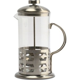 Resim Metal French Press Gri 