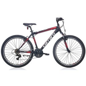 Resim Carraro Speed 260 26 Jant 21 Vites 41 Cm V-fren Dağ Bisikleti-mat Siyah-kırmızı-koyu Kırmızı Siyah - Kırmızı 