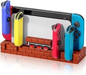 Resim Nintendo Switch Joycon için Şarj Yuvası, Switch Joycon Şarj Cihazı OLED Joy Con Anahtarı ile Uyumlu (Sarı) 