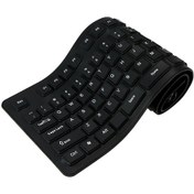 Resim Hallow C5638B 108 Tuş USB Silikon Esnek Katlanabilir Klavye 