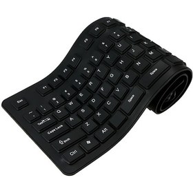 Resim Hallow C5638B 108 Tuş USB Silikon Esnek Katlanabilir Klavye 