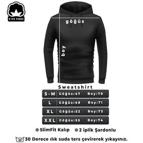 Resim Unisex Ninja Akatsuki Bisiklet Yaka Sweatshirt Siyah 