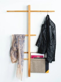 Resim İskandinav Tarzı Duvar Organizeri - Ahşap Askılık 