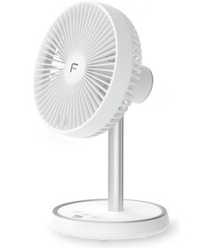 Resim Fakir Şarjlı (Type-C), Sessiz, Teleskobik Masaüstü & Uzayabilir Vantilatör MWL-10 