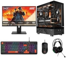 Resim DRAGOS DRx9894 Ryzen 7 5700 16GB 512GB NVMe 12GB RTX5070 24.5 İnç 200Hz 1ms Oyuncu Oem Paket 