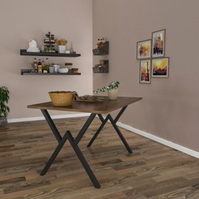 Resim Wood House Asya Ceviz Masa 