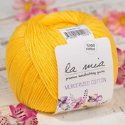 Resim La Mia Mercerized Cotton Hardal Sarısı El Örgü İpi - 181 - 33583 