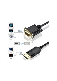 Resim 1.8 Metre Display Port To Vga Kablo Display Vga Dp To Vga 