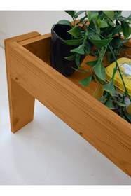 Resim Wooden Factory Doğal Ahşap Çok Amaçlı Stand - Raf, Sehpa, Tepsi Masası 