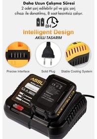 Resim Assur ASR1046 18V Matkap Budama Testeresi Makası 3'lü Set Sarı 