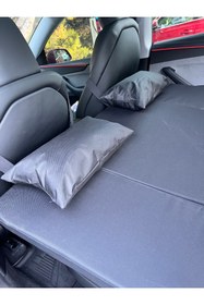 Resim woinbo Tesla Model Y ve Juniper Uyumlu Sünger Yatak / Taşıma Çantalı 