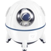 Resim Astronot Uzay Gemisi Aromaterapi Hava Nemlendirici Temizleyici Elektrikli Su Kokusu Difüzör Humidificador Beyaz (Yurt Dışından) 