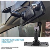 Resim Araba Dvr İçin 2 X Araç İçi Dikiz Aynası Arka Plaka Paneli Montaj Braketi - Kaiyi 