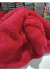 Resim Toskana Peluş Kumaş Kırmızı 