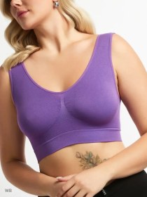 Resim Frautag Dikişsiz Spor Sütyeni, Tel İçermez 43906540 Violet 