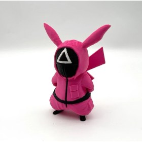 Resim #0025 Squid Game Pikachu Pokemon Figürü 