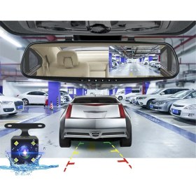 Resim Dashcam Beyaz Ayna Dvr 4.3 Inç Araç Kamerası Fhd 1080P Otomatik Kayıt Kuruluşu Desteği Dikiz Kamera Video Kaydedici (Yurt Dışından) 