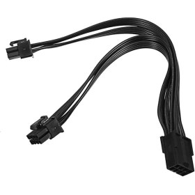 Resim OEM 8 Pin Ekran Kartı Güç Çoklayıcı Bakır Kablo 18AWG Pci-E 