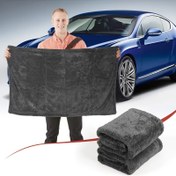 Resim Ultra Emici Mikrofiber Araba Havlusu - Hızlı Kuruyan, Sedanlar, Kamyonlar ve Su Taşıtları için Uygun 