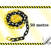 Resim LOREX Plastik Zincir Sarı/siyah , Trafik Zinciri. (50 metre) 