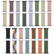 Resim Sones iOS Uyumlu Watch Se İçin 40mm Naylon Döngü Manyetik Tokalı Watch Band 