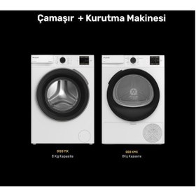 Resim Arçelik 8100 MX Çamaşır Makinesi - 800 KMX Kurutma Makinesi 