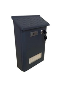 Resim Akşan Metal Çatılı İlan Posta Kutusu Dış Mekan Antrasit 