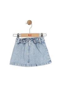 Resim Kız Çocuk Pileli Etek Nk-51701-y Mavi 