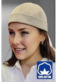 Resim Unisex %100 Pamuklu Docker Şapka Taş Rengi Taş 