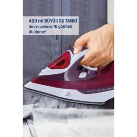Resim Renas Store Tasarım 2200W Dayanıklı Buharlı Seramik Kaplama Ütü 