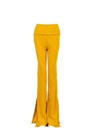 Resim iamlovein Hardal Sarı Paça Yırtmaçlı Pantolon - XS 