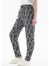 Resim Fashion Friends Bayan Pantolon 25y0843k1 Siyah Siyah 