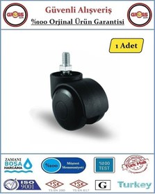 Resim Ofis Koltuk Mobilya Tekerleği - M10 Civatalı Tekerlek - 1 Adet 