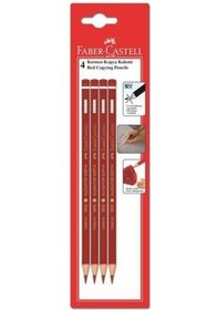 Resim Faber-Castell Kırmızı Kopya Kalemi Blisterli 4Lü 1501410400 