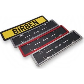 Resim Araç Takmatik Plakalık Krom Beyaz Siyah P.Black Kırmızı Plaka 383653601 