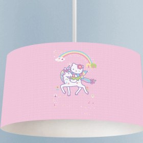 Resim Talia Home Kedi ve Unicorn Desenli Çocuk Odası Sarkıt Avize 