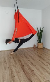 Resim SHINE 4,5MT X 1,70MT / ENİNE ESNEYEN İPEKSİ DOKULU YOGA HAMAK- MONTAJ SETİ DAHİLDİR - Fuşya 