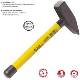 Resim Eco Lounge Sait Demirci Metal Saplı Çekiç 1500 Gr 